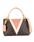 V Tote BB, £1,300, Handbags, Brown/Cream/Pink, Canvas/Leather, Front view